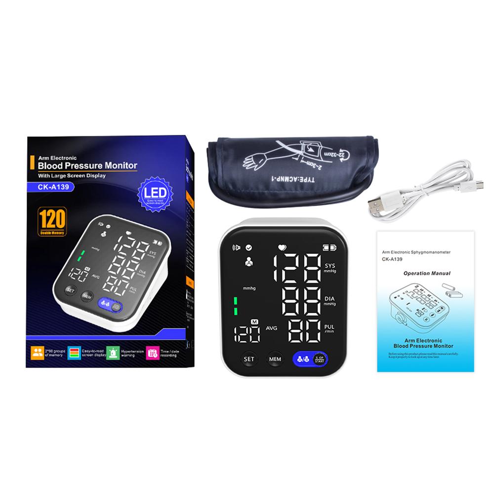 Мониторы артериального давления для домашнего использования — манжета на плечо, светодиодный экран с подсветкой, цифровой монитор АД