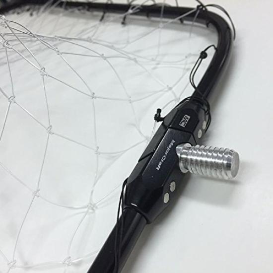 Major Craft Landing Hexagonal with Net and Landing Net Net, Net, Medium, Frame, Black, MCHN-1M/BK