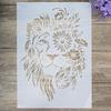 A4 A3 A2 Size DIY Craft Layering Lion Stencil For Wall Painting Scrapbooking Stamping