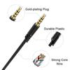 1 Pcs Black Gaming Headset Audio Cable 3.5 To 3.5Mm
