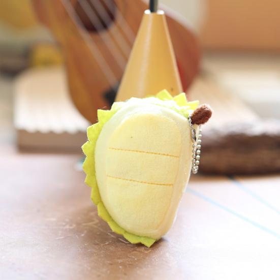 Плюшевая игрушка дуриан, мягкая игрушка в виде фрукта, плюшевая кукла, сумка, рюкзак, подвесное украшение, орнамент