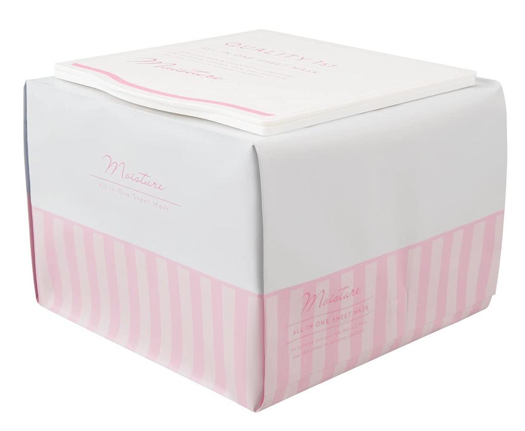 Quality 1st Sheet Mask Moist EXII 50 Pieces Face Mask 50 Sheets Moisturizing All-in-one (x 1)