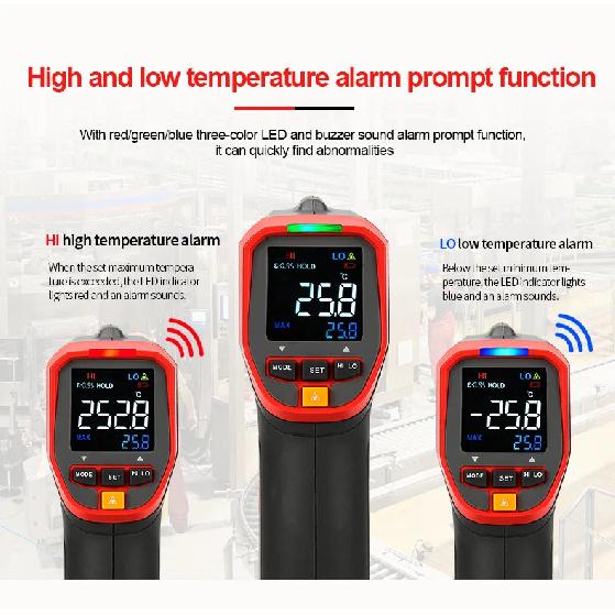 UNI-T UT301A+ UT301C+ Infrared Thermometer Digital Measure Temperature Non-contact Circle Laser Thermometer Temperature Gun