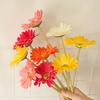 Искусственный цветок, красивый, не выцветающий, красивый, искусственный цветок, одна ветка, домашний декор для вечеринки, сада, гербера, искусственный цветок, искусственный цветок