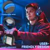 V3 3.5mm Wired Gaming Headset Noise Canceling E-Sports Earphone Over Ear Headphones 50mm Dynamic Coil Speaker Automatic Noise Reduction 3.5mm + USB In
