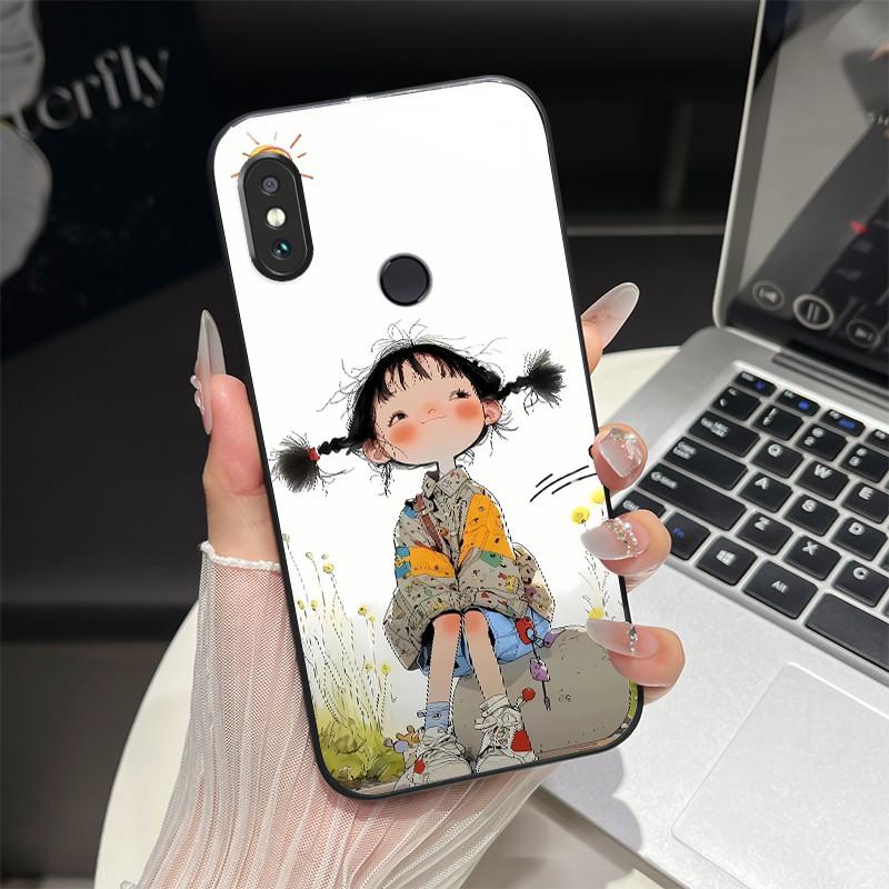 For Redmi Note 5/Note 6 Phone Case Trendy Design Tempered Glass Bumper For Xiaomi Redmi Note 5 6 Pro Full Protection Back Covers
