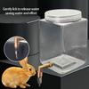 Диспенсер для воды для мелких животных Пластиковая поилка с металлическим носиком-иглой Для клетки кролика и птиц Подвесная кормушка для воды