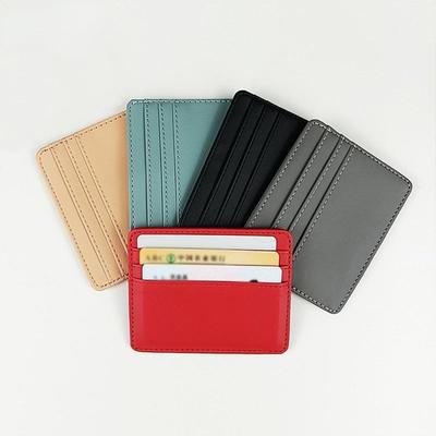 Модный кожаный ультратонкий держатель для карт, чехол для банковских кредитных карт, чехол-органайзер, тонкий деловой пакет для банковских карт