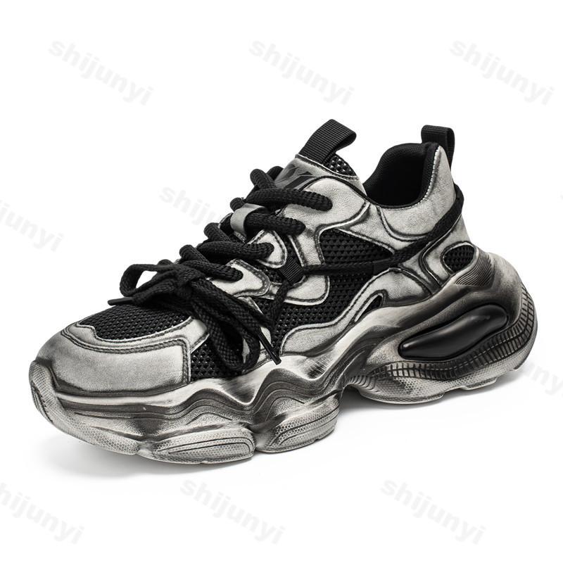 Fashion Men's Mesh Breathable Casual Shoes 2025 Summer New Fashion Trend Thick Soled Sports Shoes Comfortable Versatile Chunky sneakers