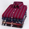 Men's Plaid Long Sleeve Shirts Cotton Daily Casual Plus Size Thin Fit Turn Down Collar New Fashion Young Men Clothing