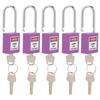 5 комплектов 38 мм навесной замок-блокиратор с биркой HardWearing с 10 ключами, этикетка для машиностроения