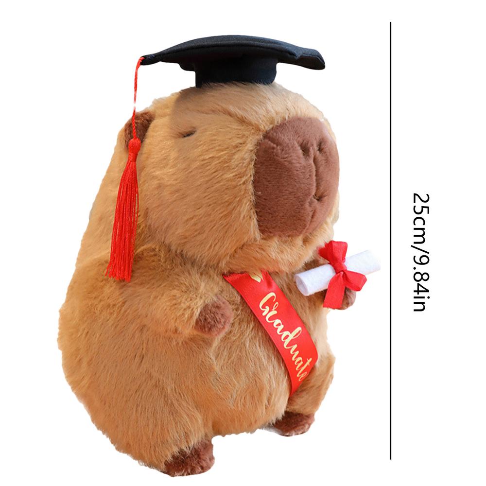 Милая игрушка-капибара, сувениры, мягкая плюшевая подушка, украшения, выпускной, кукла-капибара, украшение для дома и автомобиля для взрослых и детей