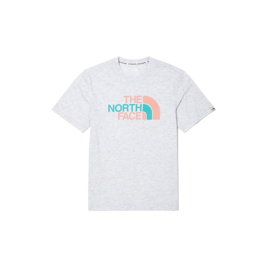 THE NORTH FACE T-Shirts Men's Light Gray Crew Neck Moderate Straight Fit NT7UN17L