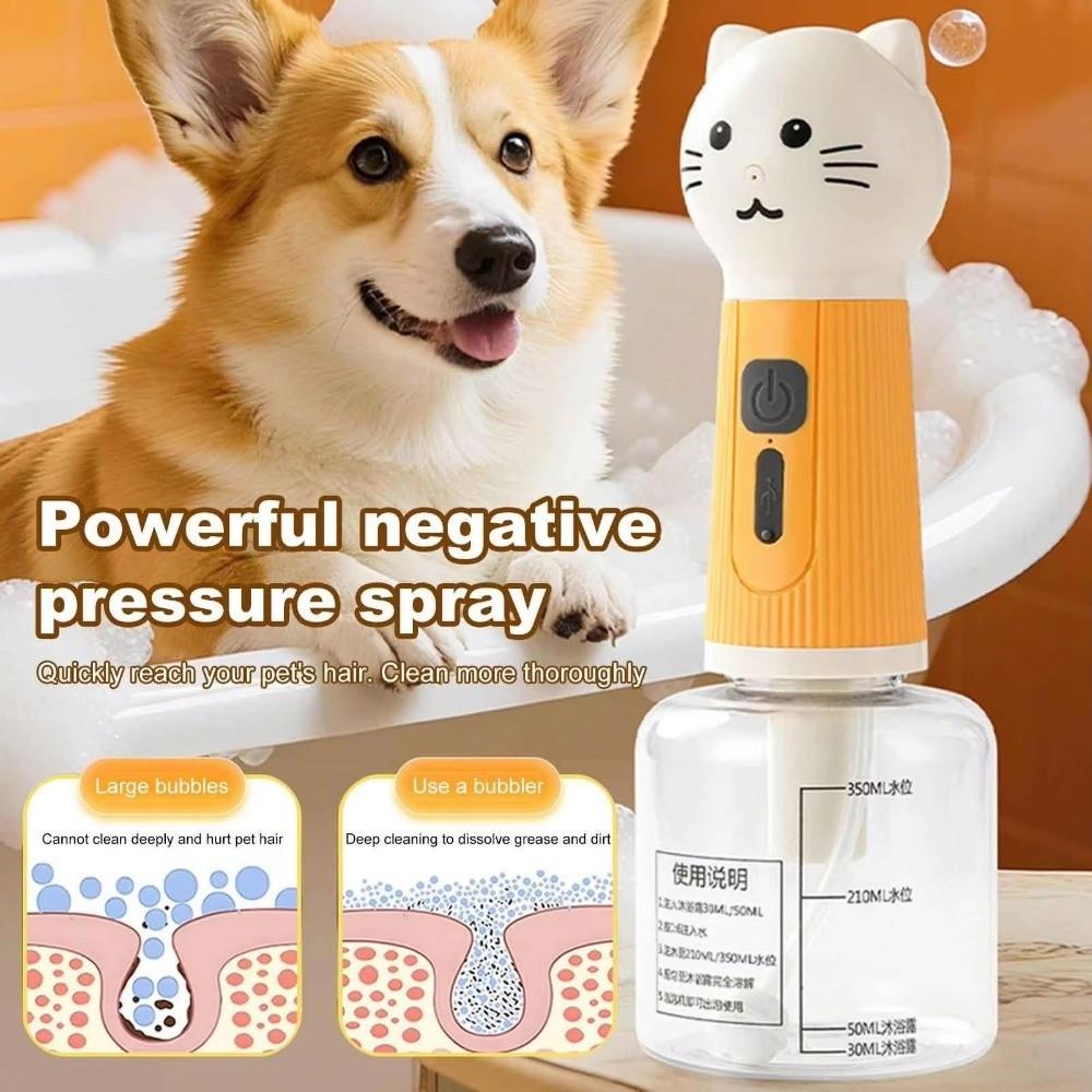 USB Charging Pet Foaming Machine Cat Shape Cat Soap Dispenser  Daily Home Use