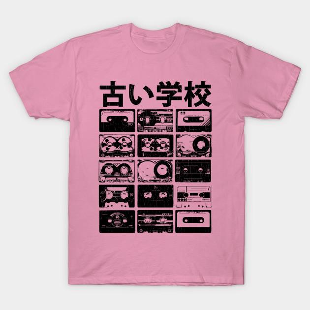 Футболка женская старая школа кассеты винтажный потертый вид Harajuku принт Kawaii футболка летняя короткий рукав женская футболка топ футболка