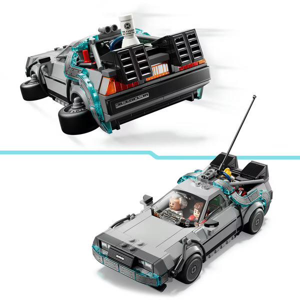 LEGO Speed Champions Time Machine Toy Constructor Set 357 pieces