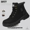 Мужские высокие защитные ботинки, устойчивые к проколам и со стальным носком, нескользящая подошва из ЭВА, неразрушимая рабочая обувь, защитные ботинки для работы