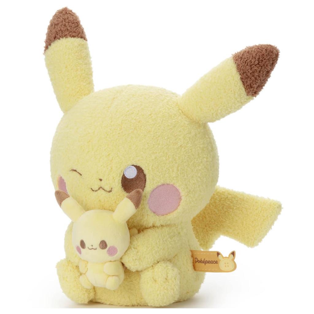 Pokémon PokéPiece Plush Toy (Plush Ver.) Pikachu Plush Toy, Approximately 35cm Tall