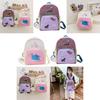 Adorable Cartoon Oxford Cloth Backpack For Kids In Pink Or Purple For School Use