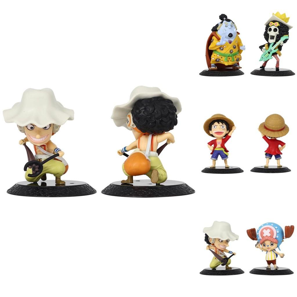 Adorable One Piece Anime Model Toys Featuring Luffy Zoro Nami Great For Party Decorations And Gifts