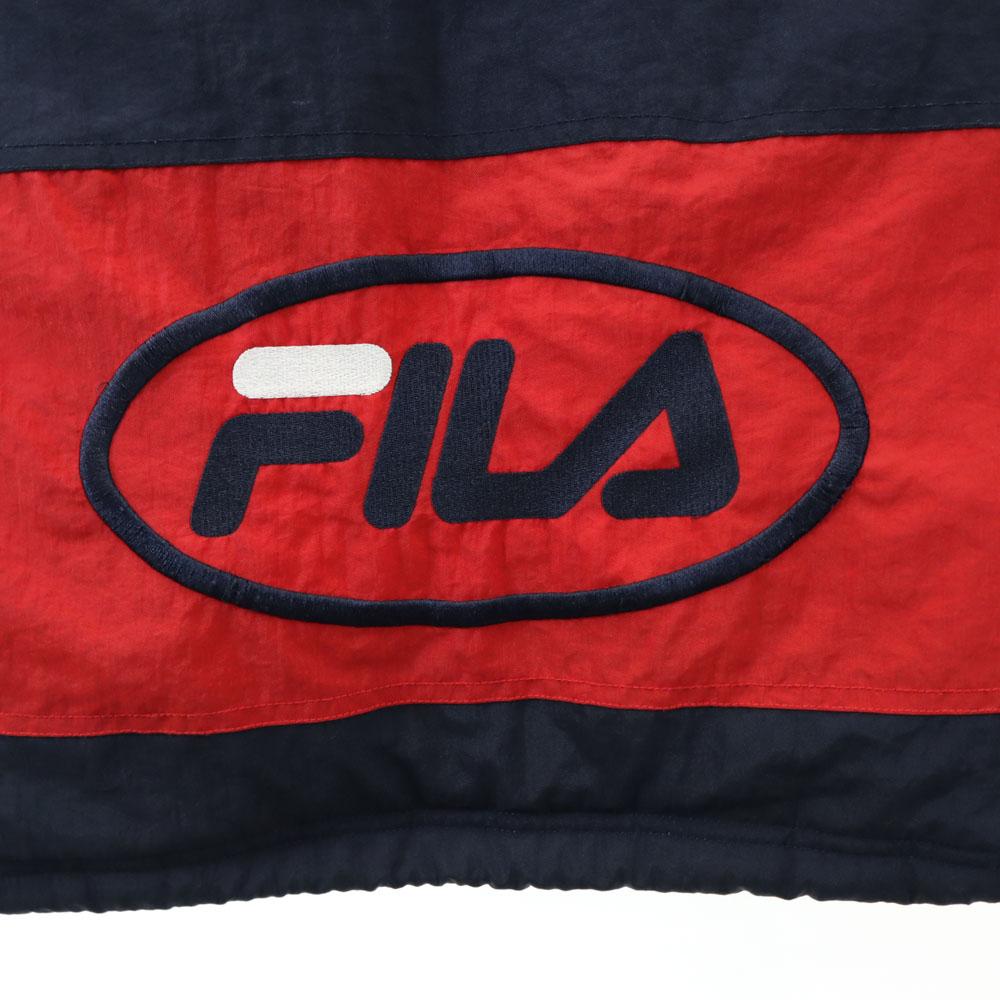 Fila 90-е Старая куртка для разминки L Темно-синяя Мужская Б/У