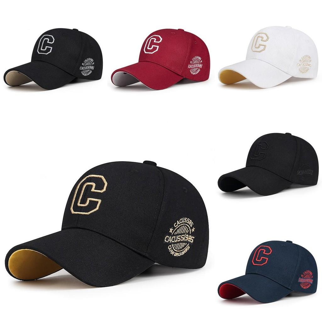 Бейсболка с вышивкой буквы C, регулируемая, с козырьком для защиты от солнца, подарочная