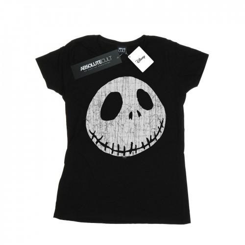 Disney Womens/Ladies Nightmare Before Christmas Jack Cracked Face Cotton T-Shirt