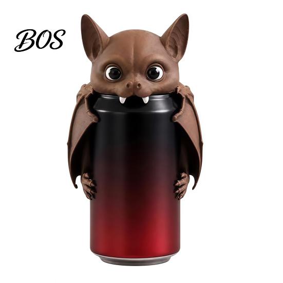 Energy Drink Accessories Bat Can Cover Soda Cap, 3D Printed Dust Beverage Lid for Standard Cans, Camping Covers Reusable Funny Shaped Beer Protector