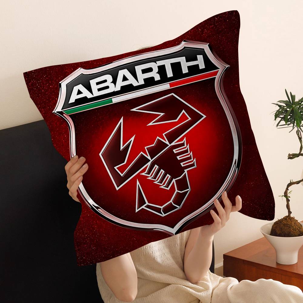 Чехол на подушку для автомобиля A-Abarth Чехол для декоративной подушки в машину для дивана Подарок на Рождество в машину 40x40 см 45x45 см