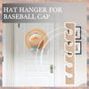 Тренд 2025 Деревянная вешалка для шляп для бейсболок Домашний декор Экономичный деревянный органайзер с полкой для демонстрации