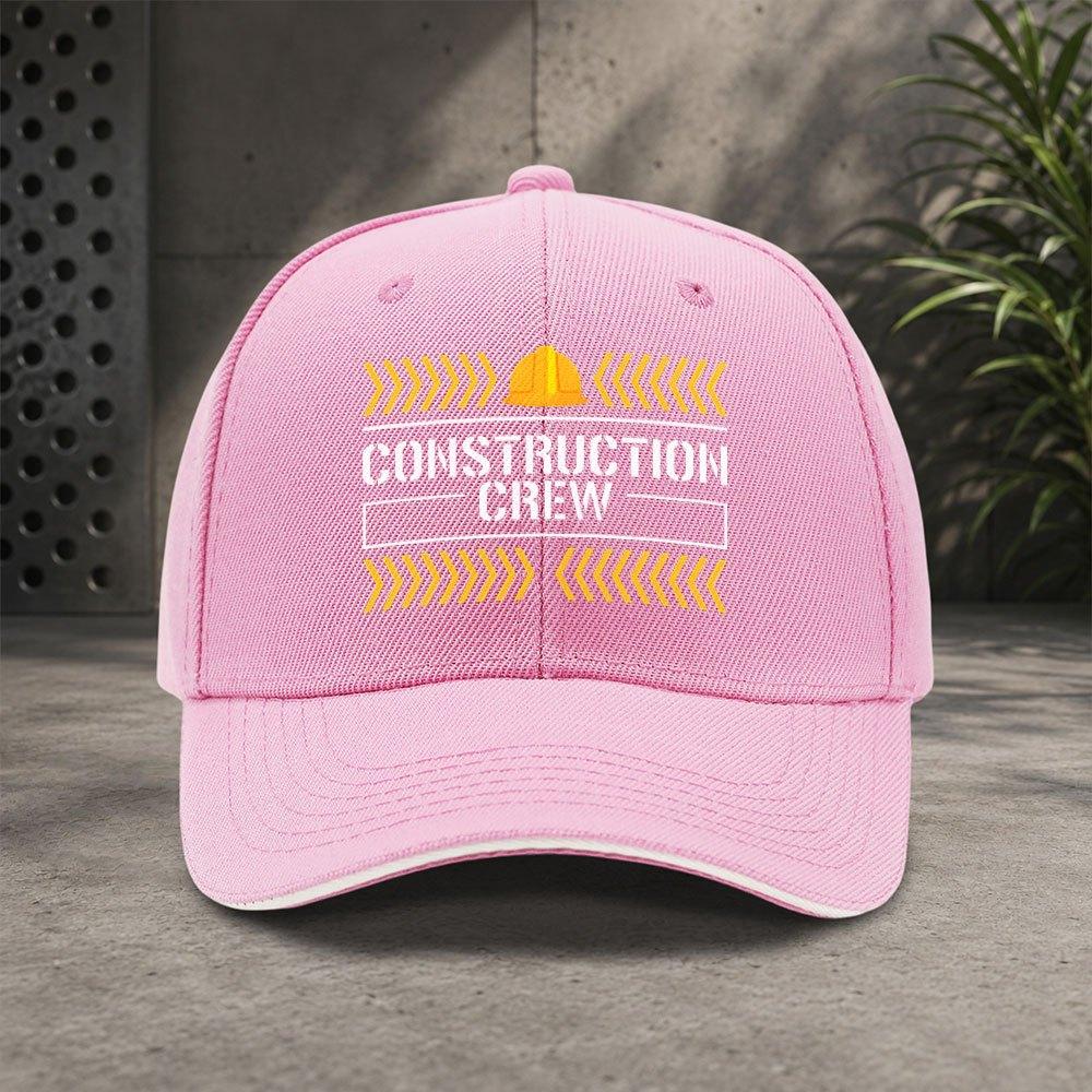 Construction Crew Baseball Cap For Men Women Adjustable Snapback Lightweight Outdoor Hat Casual Sports Gift