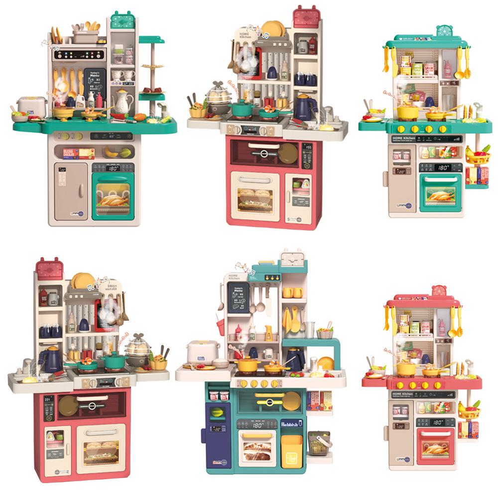 Игровой домик детский свет музыка 93 см паровой выход распылитель воды кухонная утварь столовый набор игрушки