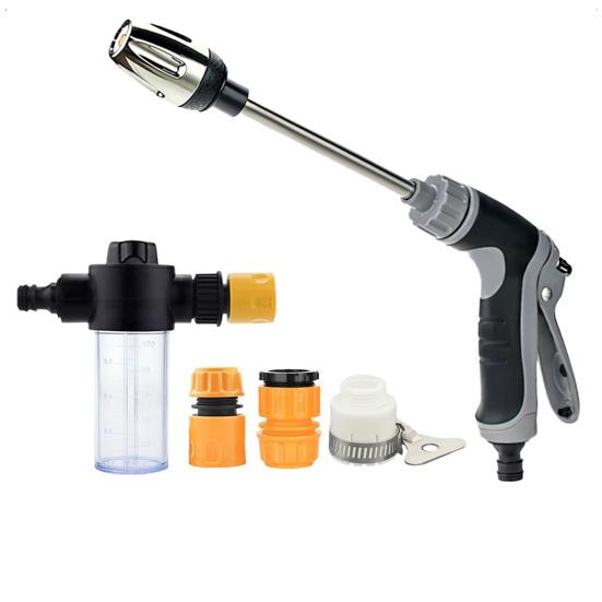 Мойка высокого давления с эргономичной ручкой, регулируемая на 360 градусов, 3 режима распыления, инструмент для мойки автомобиля водой под высоким давлением
