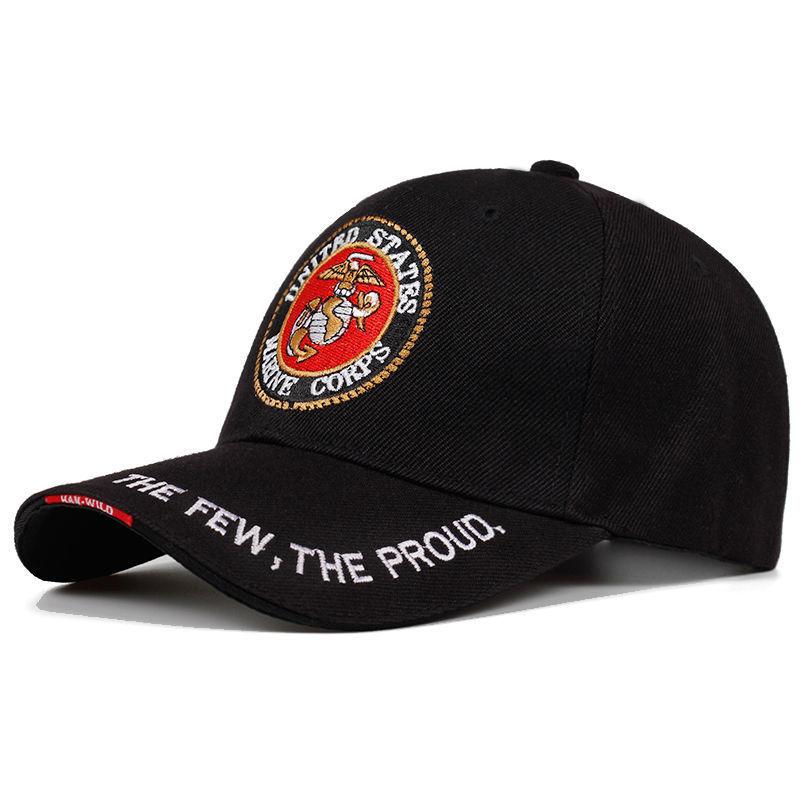 Fashion United States Marine Corps Baseball Cap Letter Embroidered Hip Hop Hats Outdoor Sports Caps Bone Marine Seals Hats