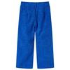 Pantalons pour enfants velours côtelé bleu cobalt 92/104/116/128/140
