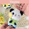 Sunflower Panda Plush Toys Bag Hanging Accessories Keychain Pendant Souvenir