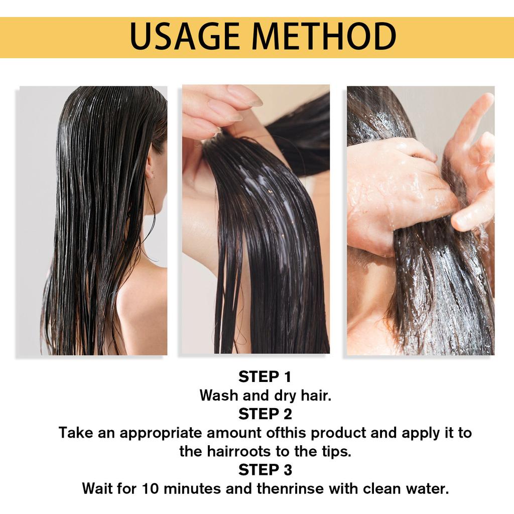 Ухаживающая маска для волос нежна, ухаживает, восстанавливает, подсушивает, восстанавливает, увлажняет и подходит для различных типов волос.