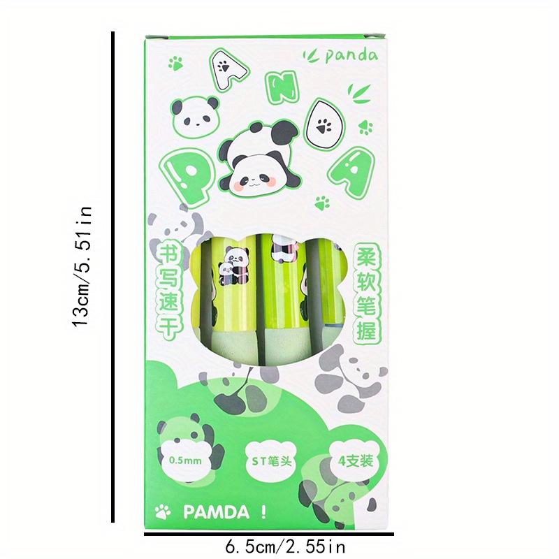 Возвращение в школьный сезон 4 шт. 0,5 мм Panda нейтральная ручка ограниченная губка оболочка fat den пресс-ручка быстросохнущая гладкая кисть вопрос мягкий захват пресс-тип