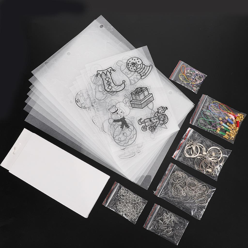 Набор термоусадочной пленки Цветной карандаш Термоусадочный ручной лист Комплект рождественский пакет 174#