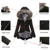 Women's Plus Velvet Hooded Collar Winter Mid-length Warm Coat Large Size Loose And Comfortable Cotton Jacket