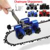 1pc Portable Hand Crank Chain Grinder Chain Clamp Sharpener Kit Household Handheld Chainsaw Knife Adjustable Grinding Tools