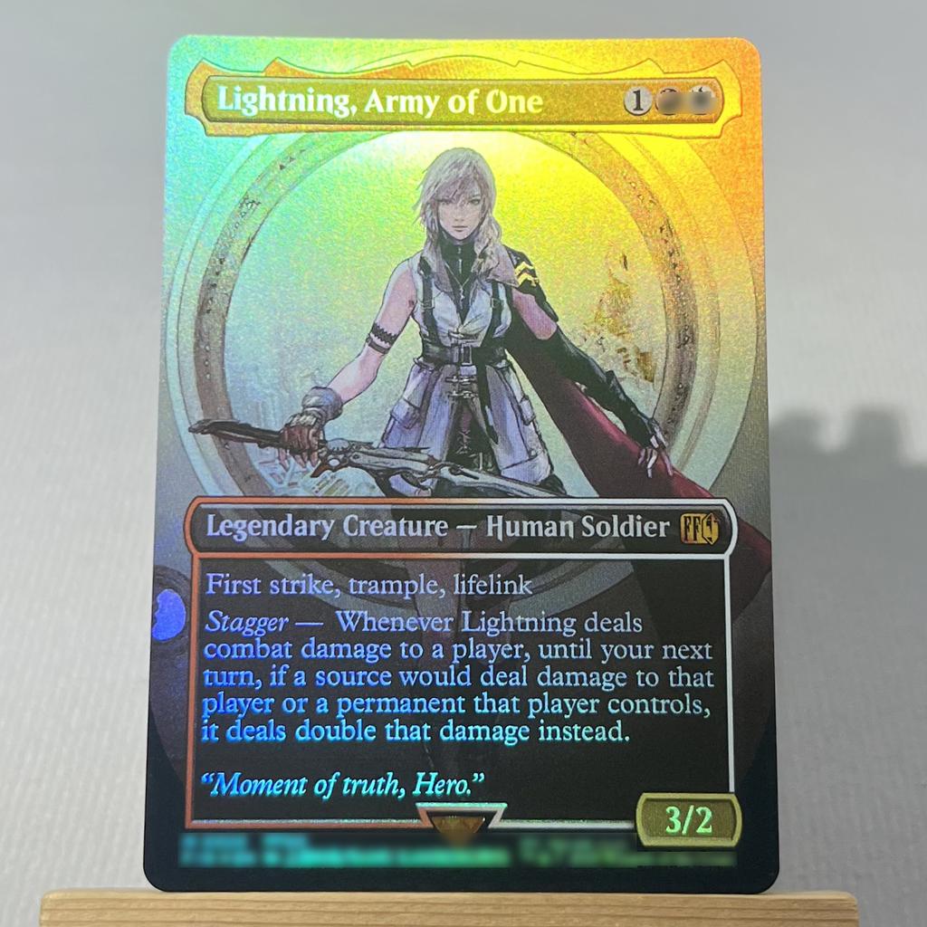 FIN FIC FOIL4-001 Tcg прокси магические карты Облако, Наемник Мидгара Призыв Багамута Виви Орнитьер Молния, Армия из одного собирается