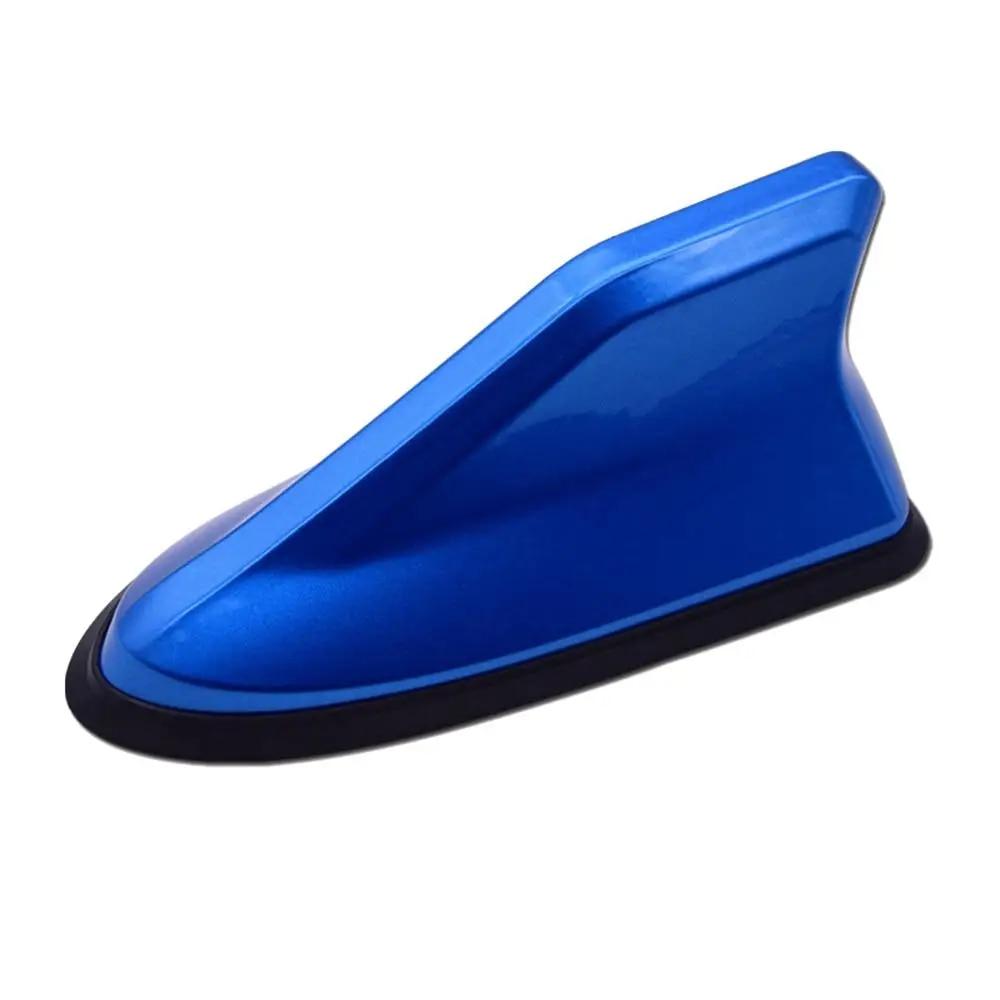 16cm Universal Carbon Fiber Look Car Roof Top Mount Shark Fin Aerial Antenna Toppers Auto Radio AM FM Antenna Signal Amplifier