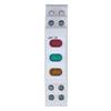 DIN Rail Indicator Light Red Yellow Green LED Indicator Lamp for Magnetic Starter Contactor AC DC