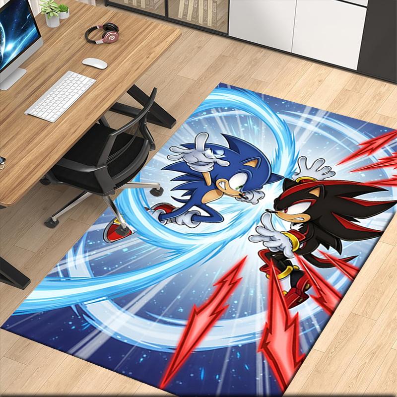 Sonic Printed Carpetrugfor Office Chair Living Room Bedroom Kitchen Room Decor Gifts
