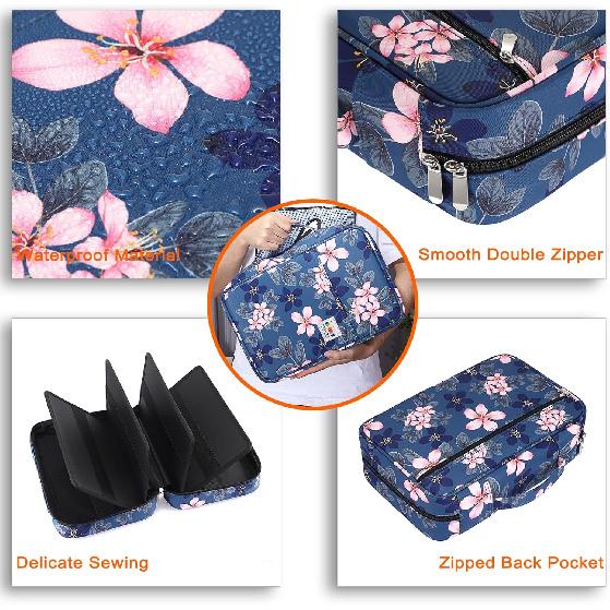 BTSKY Colored Pencil Case 300 Slots Pen Pencil Bag Organizer with Handy Wrap Portable- Multilayer Holder for Crayola Colored Pencils & Gel Pen,