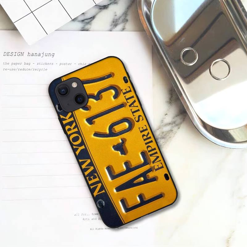 Роскошный чехол для телефона с номером Нью-Йорка для iPhone 11 12 Mini 13 14 15 Pro XS Max X Plus SE XR Shell