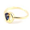 Sapphire 'Hug' Gold Plated Ring