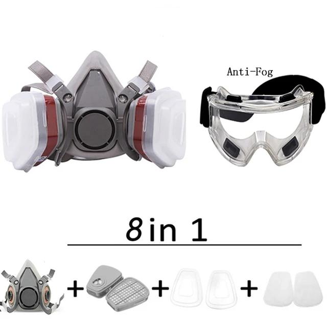 6200 Type Mask Industrial Half Face Painting Spraying Respirator With Protective Glasses Suit Safety Work Filter Replace