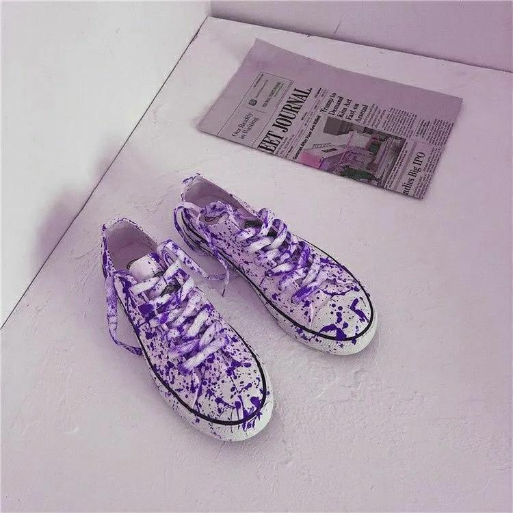 Модные красные стильные грязные туфли унисекс для мужчин граффити поддельные кровавые кроссовки из парусины для мальчиков высокие кроссовки дизайнерская мужская обувь